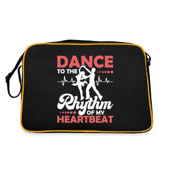 Danser au rythme de mon battement de cœur Musique latine Sa - Sac Retro - noir/or - Dos
