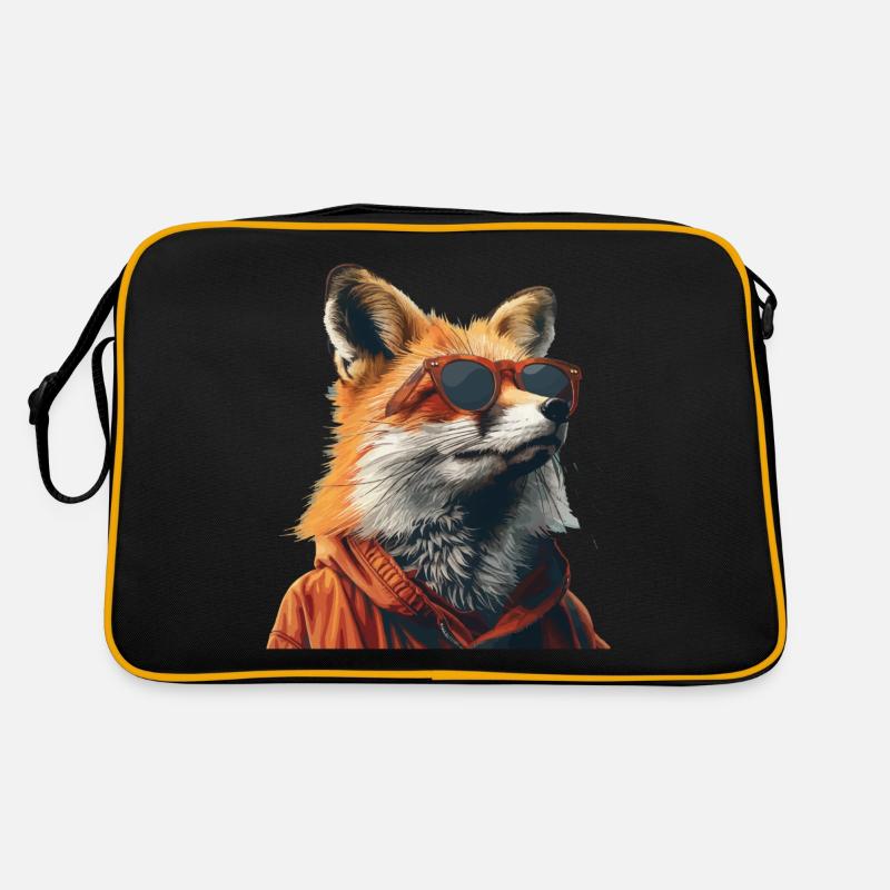 Lusitger Fox avec lunettes de soleil Sac Retro