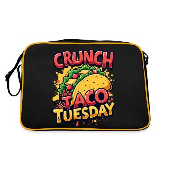 TACO TUESDAY - Retro Bag - black/gold - Back
