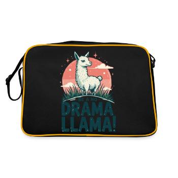 PAS DE DRAME LAMA - Sac Retro - noir/or - Dos