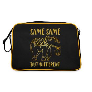 Golden Elephant "Same Same but different" - Retro Bag - black/gold - Back
