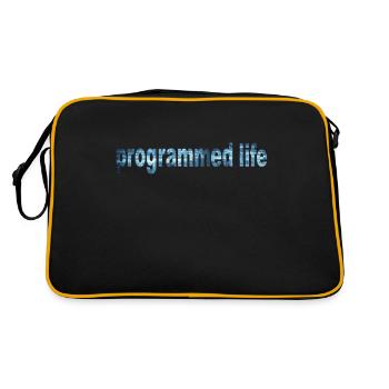 Programmed Life Typography Programmed Life - Retro Bag - black/gold - Back