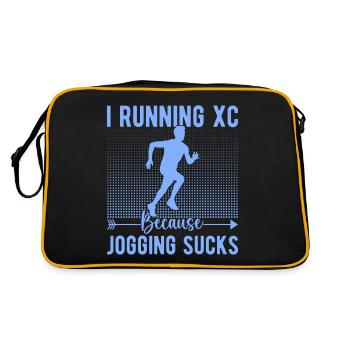 Funny XC Running Gift XC Runner Edition - Retro Bag - black/gold - Back