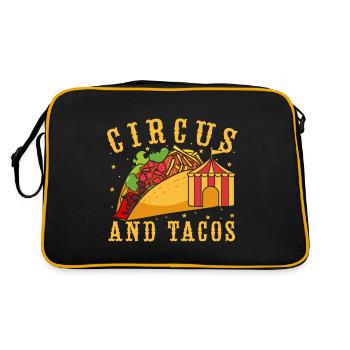 Cirque Et Tacos Artiste De Cirque Costumes Cadeaux - Sac Retro - noir/or - Dos