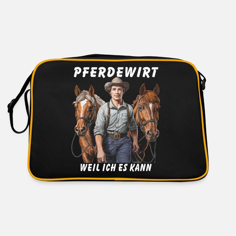 GARDIEN DE CHEVAUX PARCE QUE JE PEUX Sac Retro