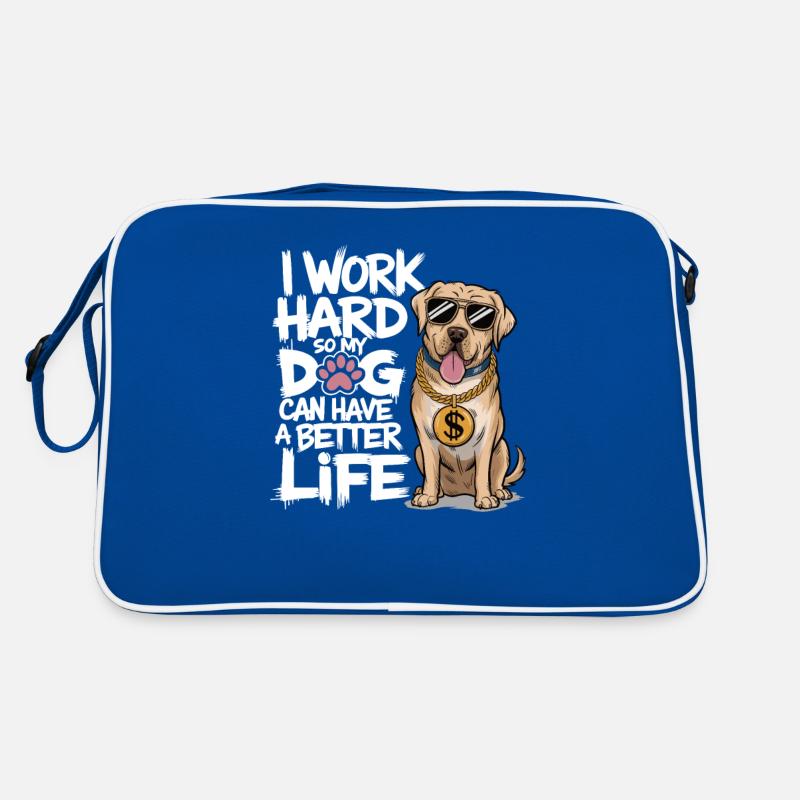I work hard Retro Bag