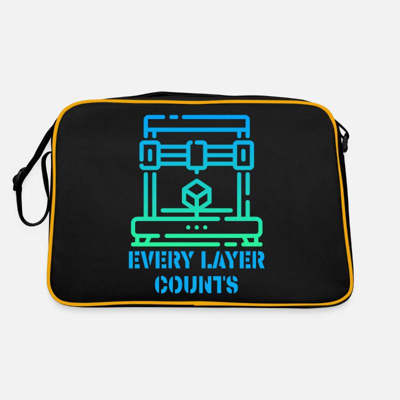 Every Layer Counts 3d Drucker Retro Tasche
