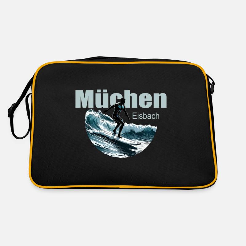 Munich Eisbach Vague de surf Munich Eisbach Sac Retro