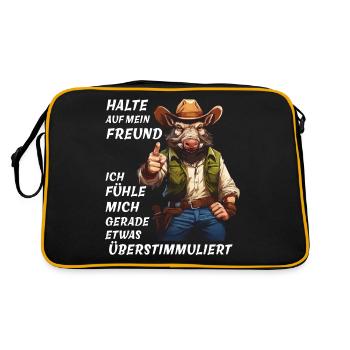 ACCROCHEZ-VOUS À MON AMI SUR-ACCORDÉ - Sac Retro - noir/or - Dos