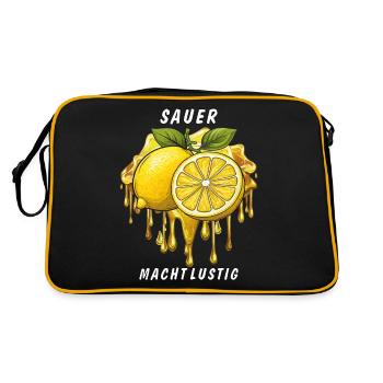 LE LEMON SOUR EST AMUSANT - Sac Retro - noir/or - Dos
