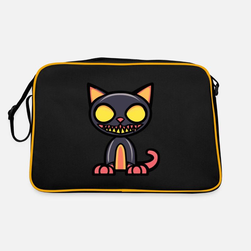 Chat Halloween Bande dessinée Drôle Sac Retro
