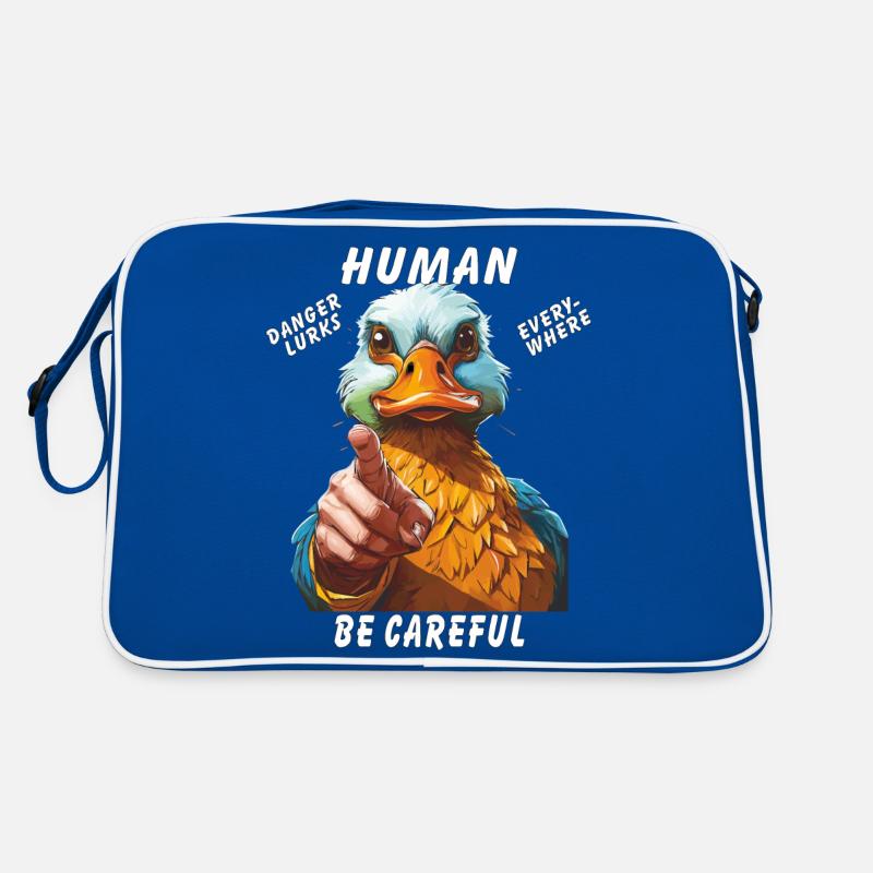 LE DANGER HUMAIN SE CACHE PARTOUT Sac Retro