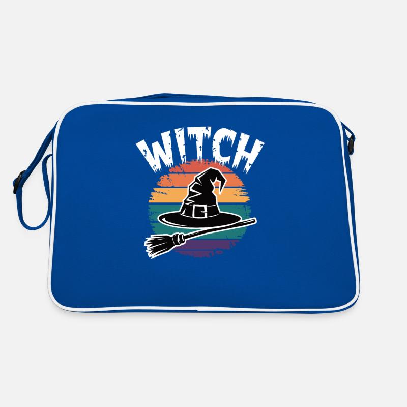 sorcière coucher de soleil design Sac Retro