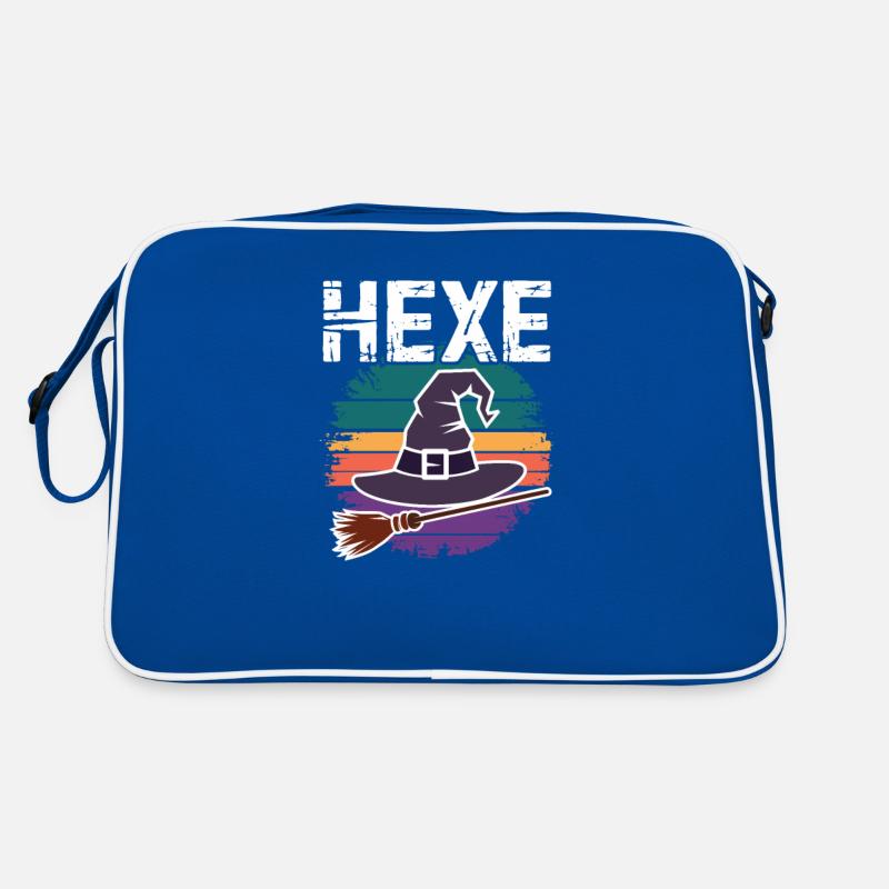sorcière coucher de soleil design Sac Retro