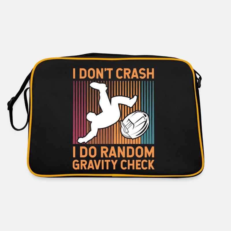 I dont crash i do random gravity check Design Retro Tasche