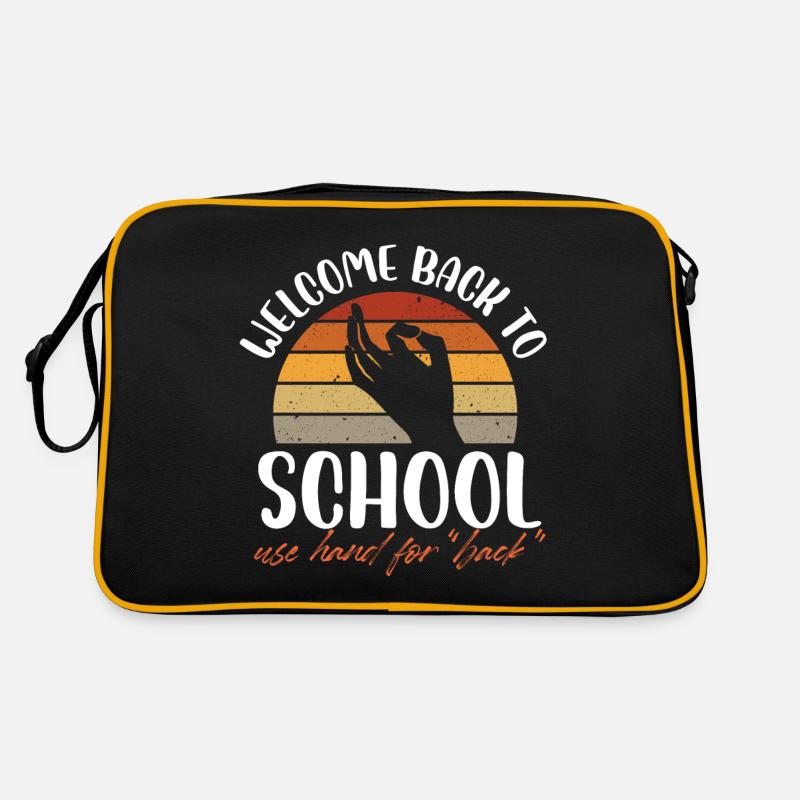 welcome back to school hand for back Design Retro Bag
