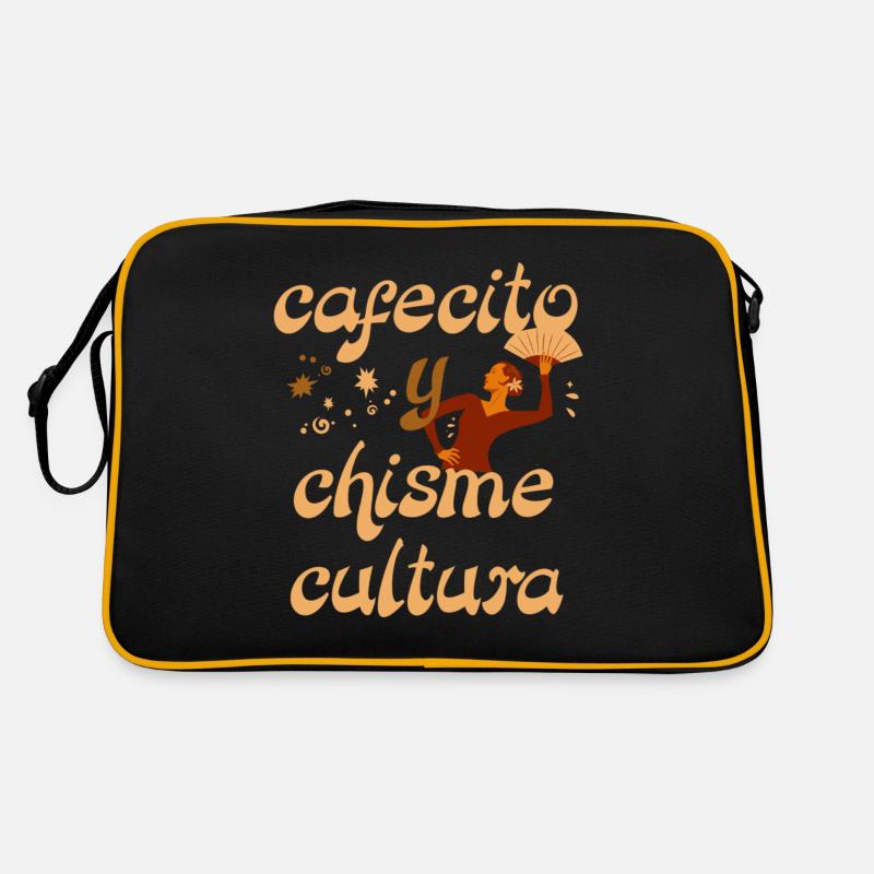 Coffee drinking hispanic Retro Bag