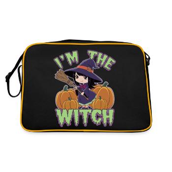 Halloween Witch I'm The Witch Halloween - Retro Tasche - Schwarz/Gold - Hinten