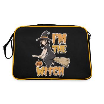 Halloween Witch I'm The Witch Halloween - Retro Tasche - Schwarz/Gold - Hinten