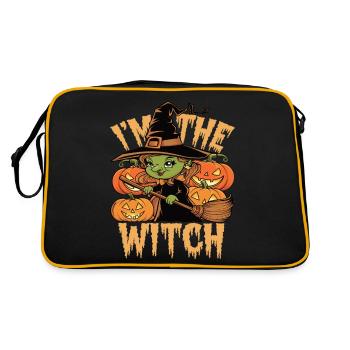 Halloween Witch I'm The Witch Halloween - Retro Tasche - Schwarz/Gold - Hinten