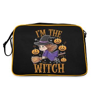 Halloween Witch I'm The Witch Halloween - Retro Tasche - Schwarz/Gold - Hinten