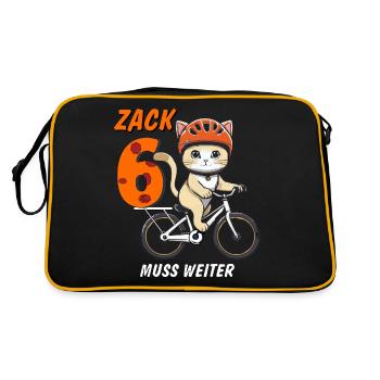 CAT BIKE MUST CONTINUE ZACK SIX - Retro Bag - black/gold - Back