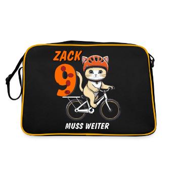 CAT BIKE MUST CONTINUE ZACK NINE - Retro Bag - black/gold - Back
