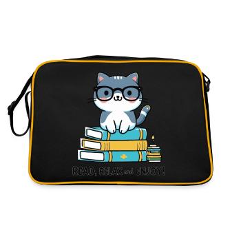 LIRE SE DÉTENDRE ET PROFITER - Sac Retro - noir/or - Dos