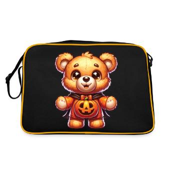 Halloween Teddy Bear Halloween Bear - Retro Bag - black/gold - Back