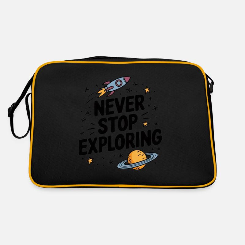 Never stop exploring Retro Bag