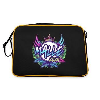 Malle 2024 Coloré - Sac Retro - noir/or - Dos