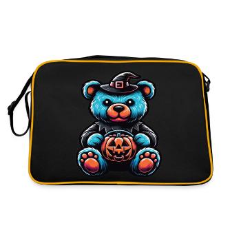 Halloween Teddy Bear Halloween Bear - Retro Bag - black/gold - Back