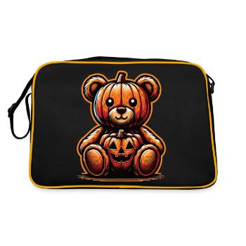 Halloween Teddy Bear Halloween Bear - Retro Bag - black/gold - Back