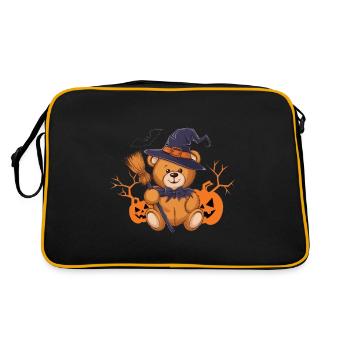 Halloween Teddy Bear Halloween Bear - Retro Bag - black/gold - Back