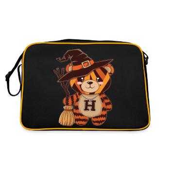 Halloween Teddy Bear Halloween Bear - Retro Bag - black/gold - Back