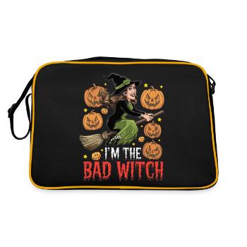 Halloween Witch I'm The Bad Witch - Retro Tasche - Schwarz/Gold - Hinten