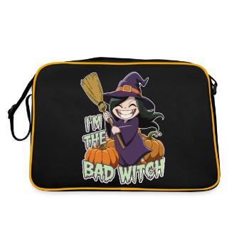 Halloween Witch I'm The Bad Witch - Retro Tasche - Schwarz/Gold - Hinten