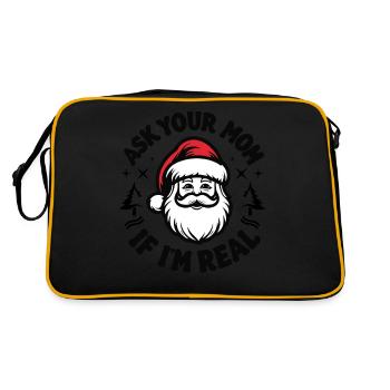 Demande à ta mère si je suis réel - Sac Retro - noir/or - Dos
