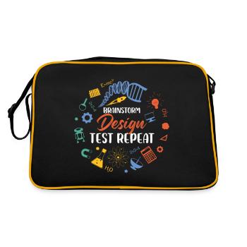 Brainstorming Design Test Répéter l’éducation spéciale - Sac Retro - noir/or - Dos