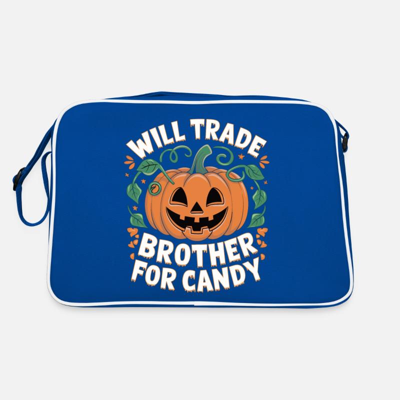 Halloween Will Trade Brother For Candy Retro Bag