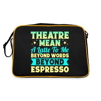 Musical Theatre Mean Beyond Words Espresso Gift - Retro Bag - black/gold - Back