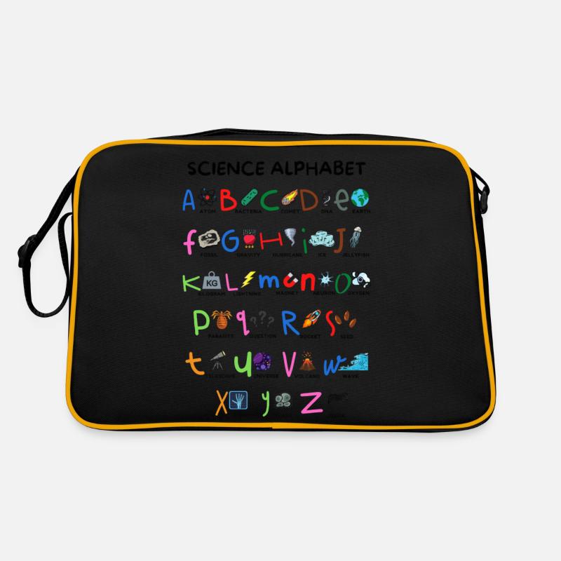 Science Alphabet STEM Special Education Instructor Retro Bag