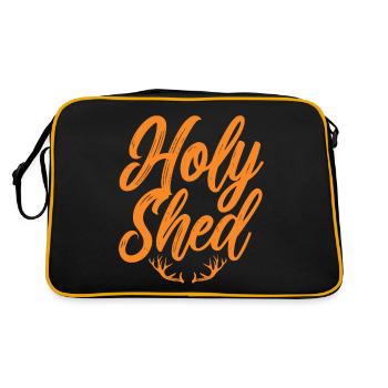 Holy Shed Bow Hunter Hunting Season Antler - Retro Bag - black/gold - Back