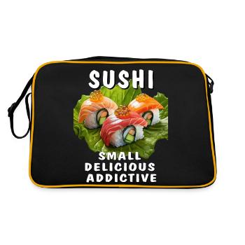 SUSHI PETIT DÉLICIEUX ADDICTIF - Sac Retro - noir/or - Dos