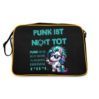 Festival Fun Je suis vieux mais le punk n’est pas mort - Sac Retro - noir/or - Dos