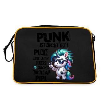 Festival Fun Je suis vieux mais le punk n’est pas mort - Sac Retro - noir/or - Dos