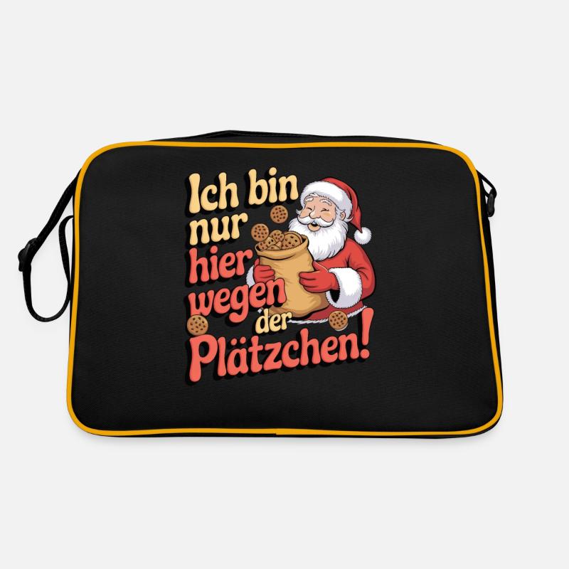 Ich bin nur hier wegen der Plätzchen Retro Tasche