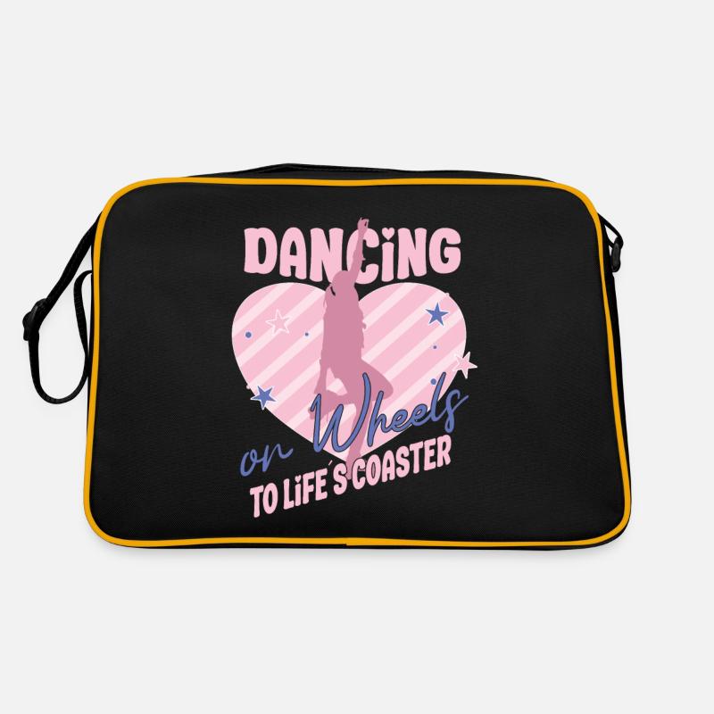 Rollerskater Party Dancing On Wheels Gift Idea Retro Tasche