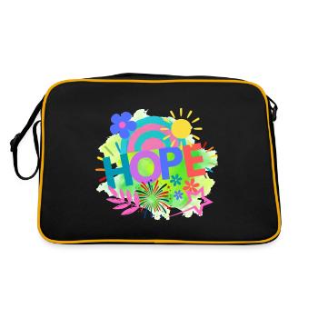 Hope - Retro Bag - black/gold - Back