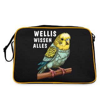VOGEL WELLIS KNOW EVERYTHING - Retro Bag - black/gold - Back